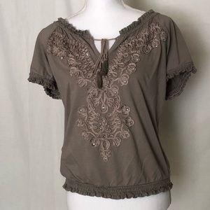 INC Embroidered Shirt